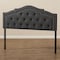 Baxton Studio Edith Modern Dark Grey Queen Size Headboard 142-7782 - alternate 6